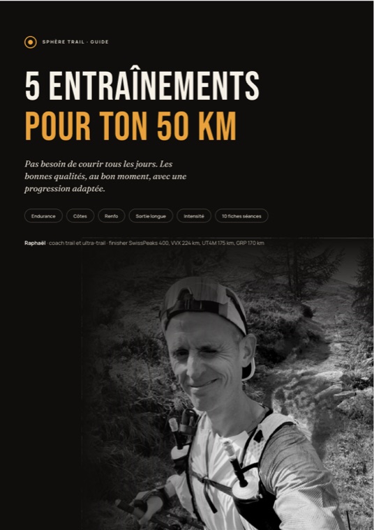Couverture du guide 5 entraînements pour ton 50 km