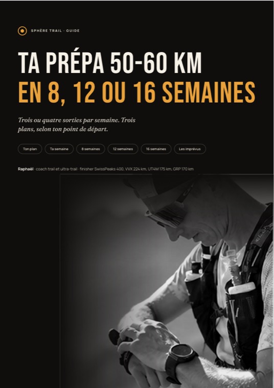 Couverture du guide Ta prépa 50-60 km en 8, 12 ou 16 semaines